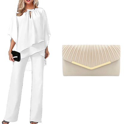 ⏳Time-Limited Special⏰Elegant Asymmetrical Two-Piece Pant Set