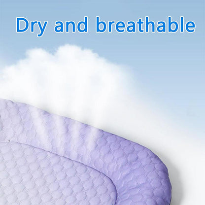 💖❄️Pet Cooling Mat for Dogs & Cats 🐾 Naturally Cool Ice-Silk Pad • Breathable, Washable & Soft 🐶🐱
