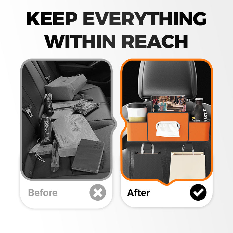 🎁Last day to get 50% off✨Multifunctional & Waterproof Car Back Seat Organizer
