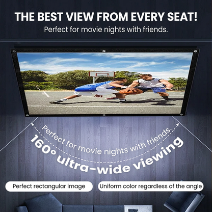 🔥New Arrivals Now on Sale-Portable Projector 4K Anti-Light Folding Screen