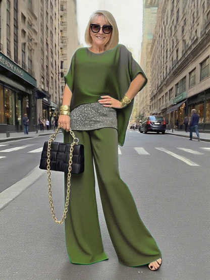🔥50% OFF – Limited Time💥Summer Chiffon Sequins Women's Casual Fashion Leisure Suit