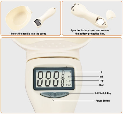 🏆LAST DAY 50% OFF🎁Food Measuring Scoop Scale