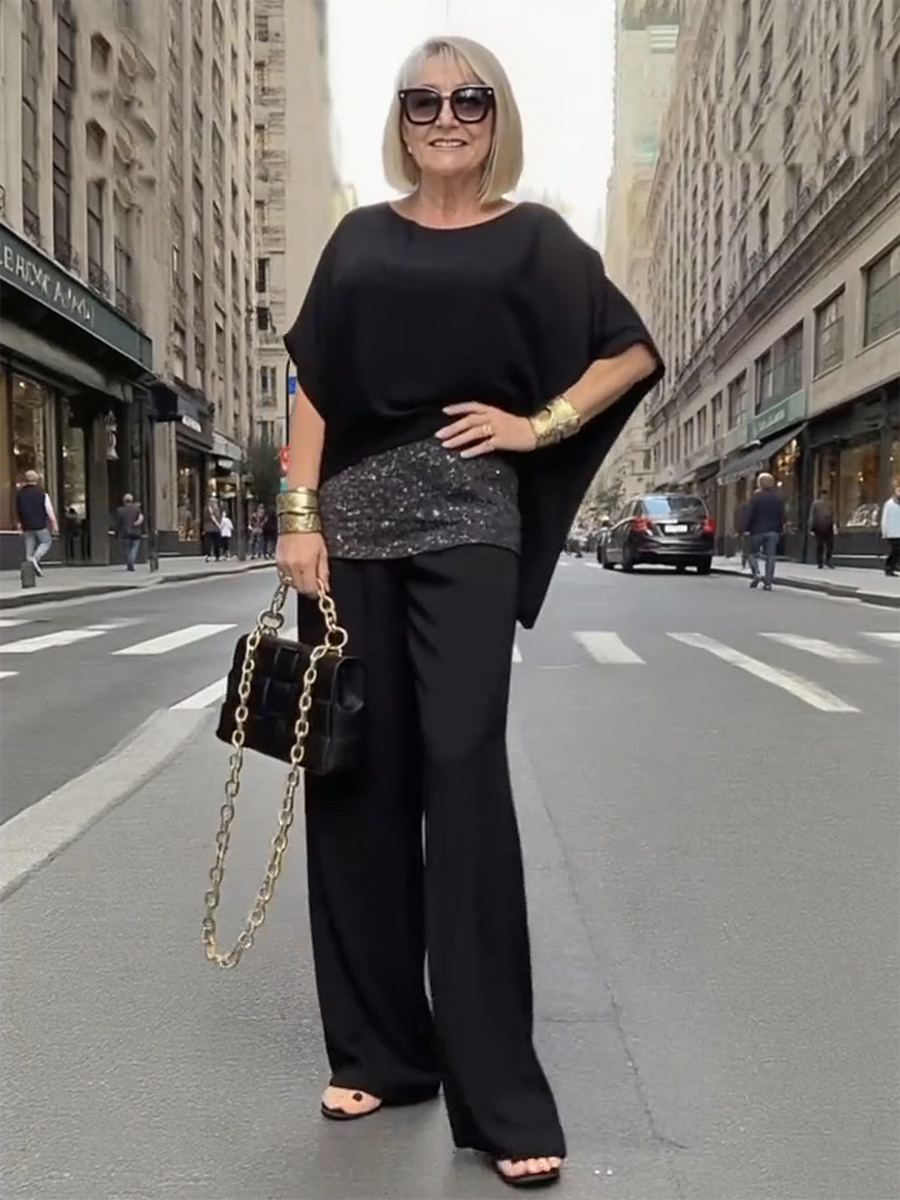 🔥50% OFF – Limited Time💥Summer Chiffon Sequins Women's Casual Fashion Leisure Suit