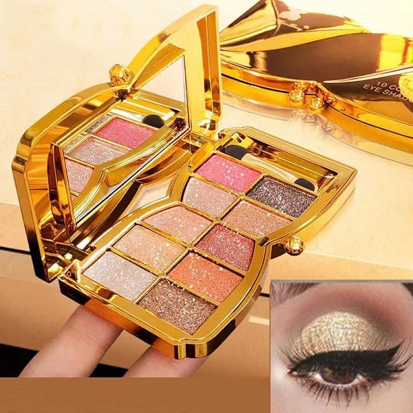 🔥Hot Sale - 49% off🔥✨10 colors glitter shimmer eyes shadow pallet