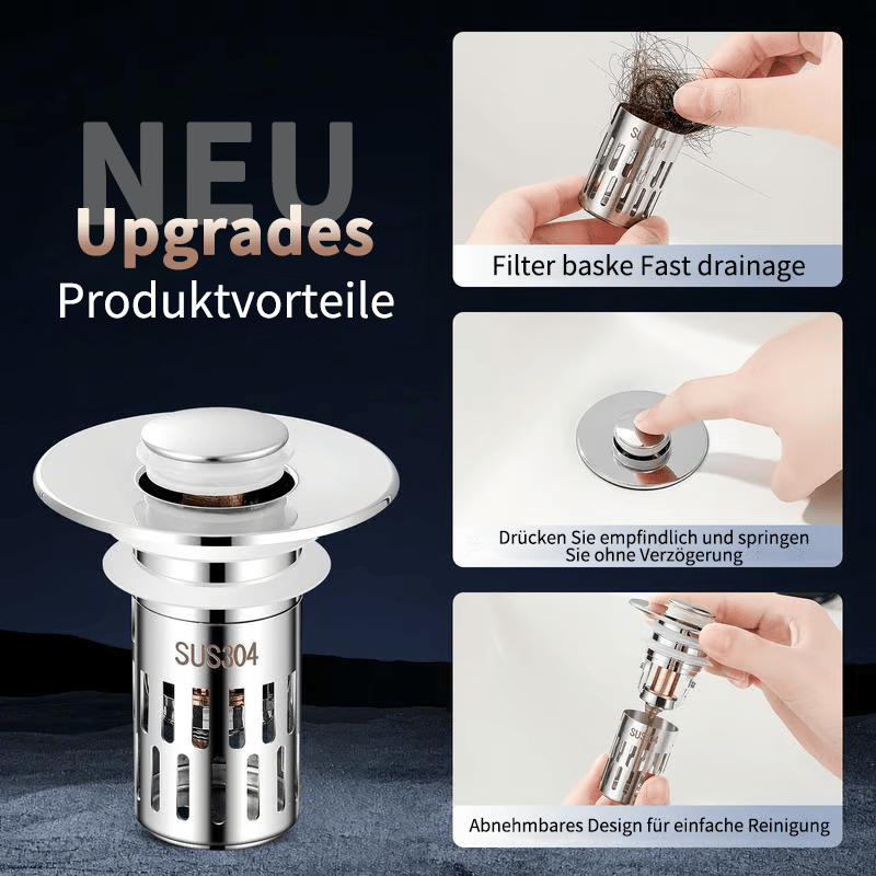 🔥HOT SALE 50% OFF🔥Universal Stainless Steel Pop-Up Sink Drain Strainer