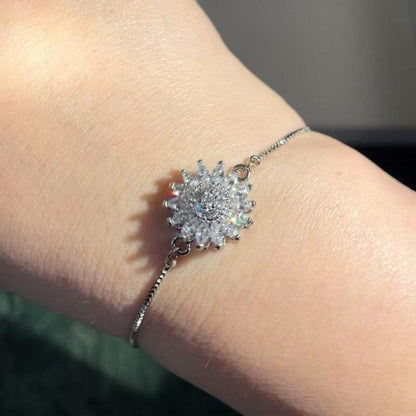 Spinning Sunflower Bracelet With Gift Box – A Calming and Relaxing Accessory for Mothers Day Gift, Valentines Day Gifts, Galentines Day Gifts, Birthday Gifts Jewelry