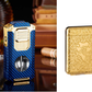 🎁New Year gifts🎊5-in-1 Refillable Cigar Torch Lighter with Cutter✨Buy 2, Free Shipping 🚚