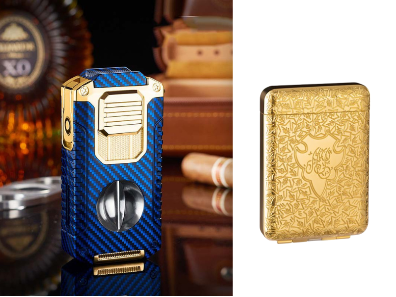 🎁New Year gifts🎊5-in-1 Refillable Cigar Torch Lighter with Cutter✨Buy 2, Free Shipping 🚚