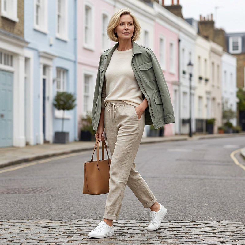 ⏳Limited-time 50% off🌸Women's Elastic Waist Cotton Linen Casual Pants