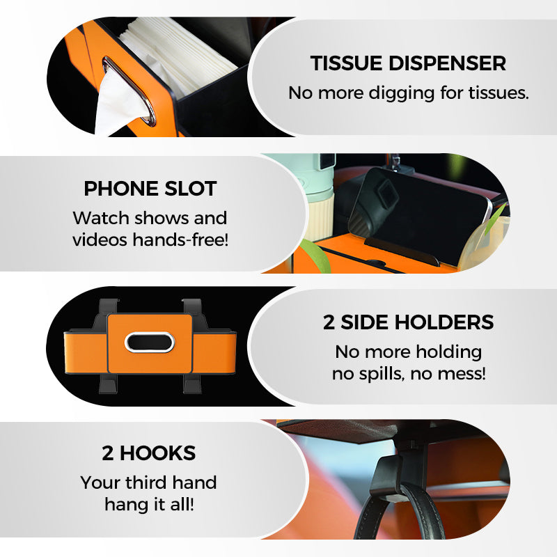 🎁Last day to get 50% off✨Multifunctional & Waterproof Car Back Seat Organizer