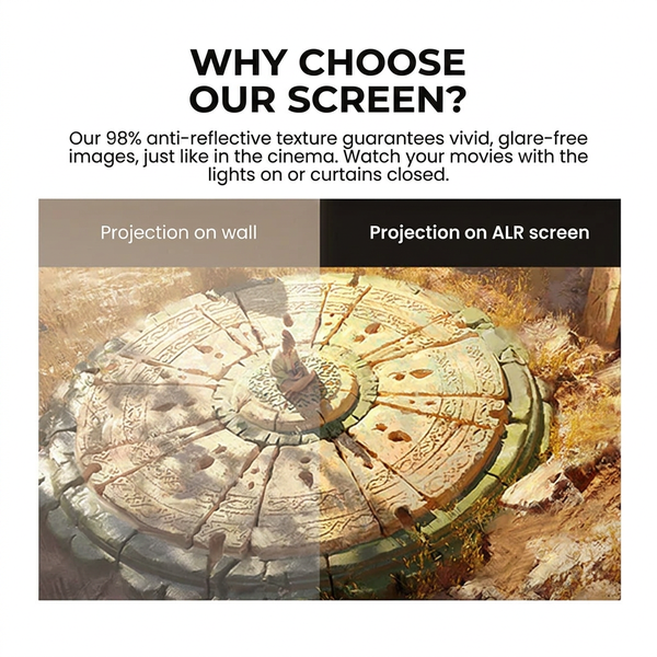 🔥New Arrivals Now on Sale-Portable Projector 4K Anti-Light Folding Screen