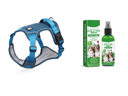 📢📢50% OFF !! ⏰No Pull Dog Harness with Leash & Collar LED