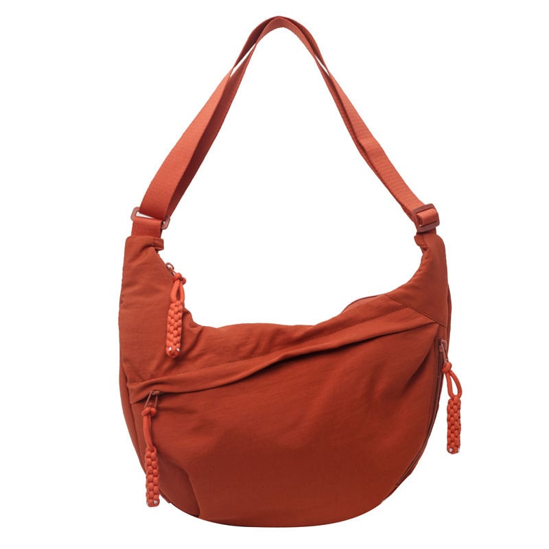 🔥Designer Direct Sales👜Women's Fashion Plain Color Nylon Crossbody Hobo Bag