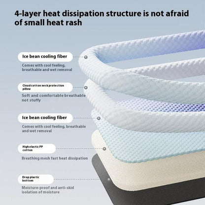 💖❄️Pet Cooling Mat for Dogs & Cats 🐾 Naturally Cool Ice-Silk Pad • Breathable, Washable & Soft 🐶🐱