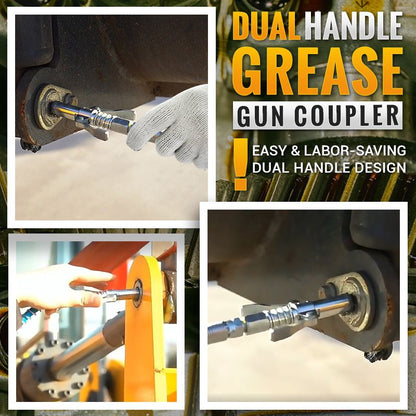 High Pressure Dual Handle Grease Gun Coupler-4