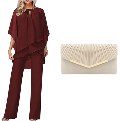 ⏳Time-Limited Special⏰Elegant Asymmetrical Two-Piece Pant Set
