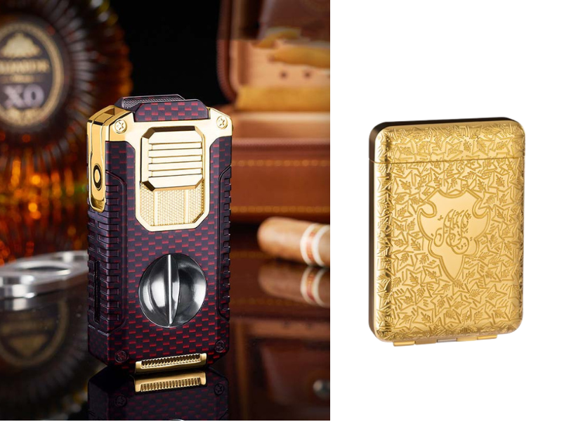 🎁New Year gifts🎊5-in-1 Refillable Cigar Torch Lighter with Cutter✨Buy 2, Free Shipping 🚚
