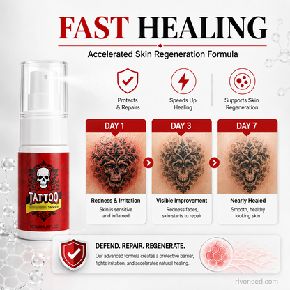 💪50% OFF | Tattoo Aftercare Moisturizing Spray 💧 Hydrating Mist for Vibrant & Healthy Ink