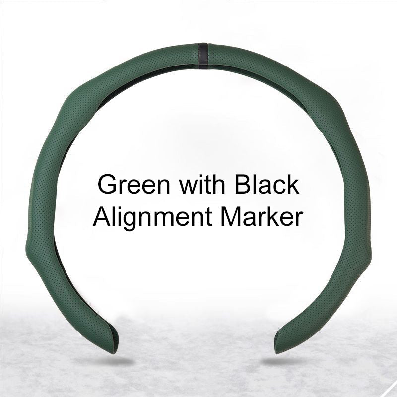 🏆 50K+ SOLD! – Almost Gone💥-✨ Nappa Leather car steering wheel cover