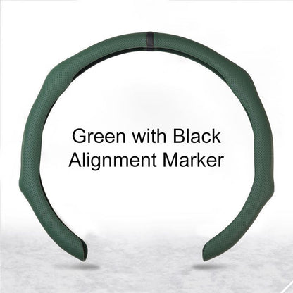 🏆 50K+ SOLD! – Almost Gone💥-✨ Nappa Leather car steering wheel cover