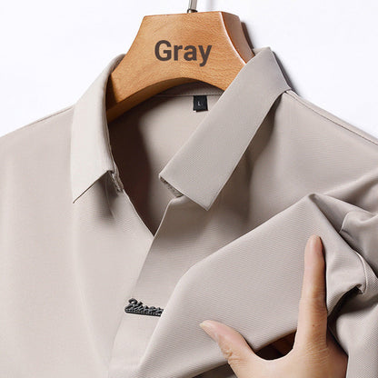 🎁Hot Sale 55% OFF⏳Men’s Casual Lapel Breathable Wrinkle-free T-shirt