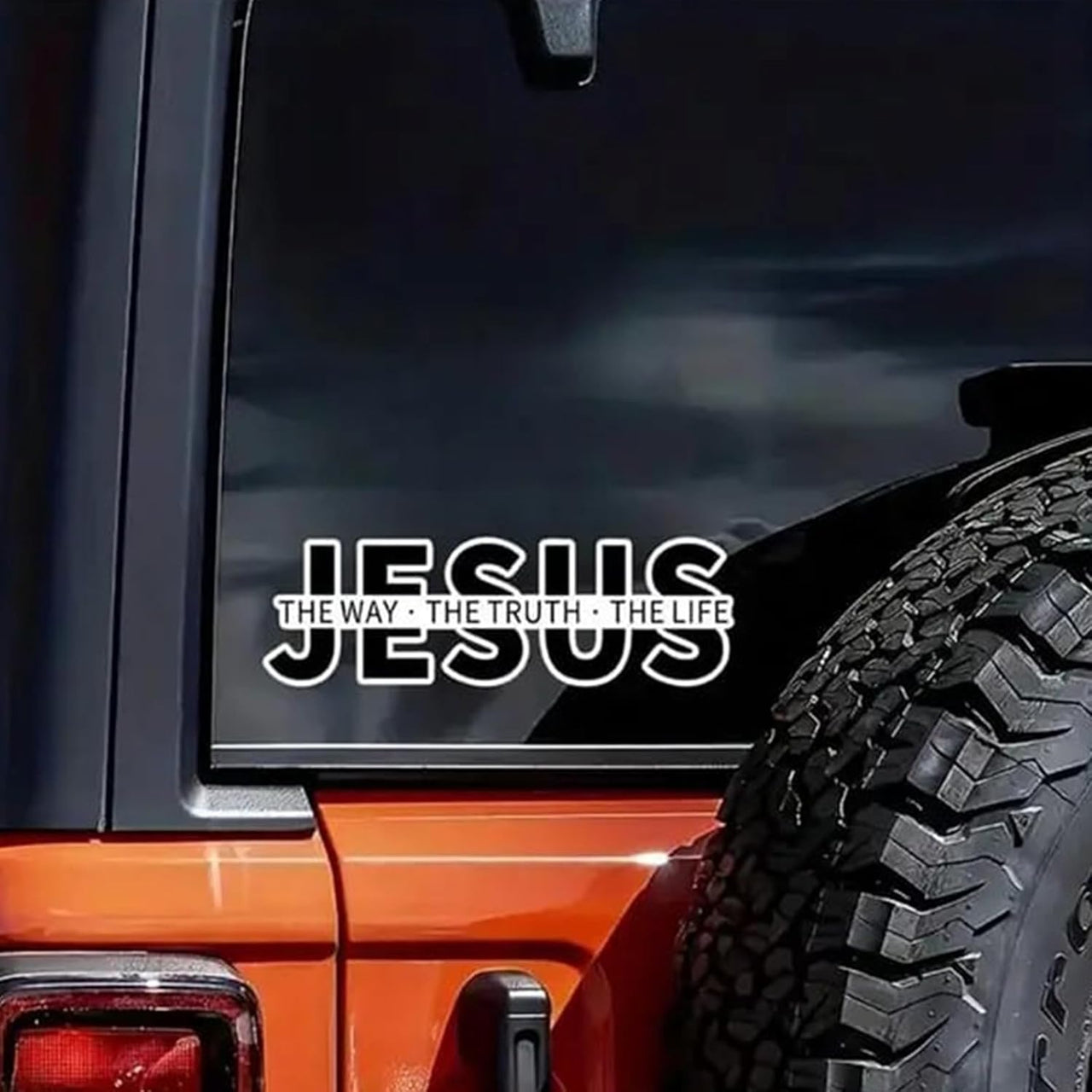 Jesus-The Way The Truth The Life Christian Vinyl Decal Car Sticker