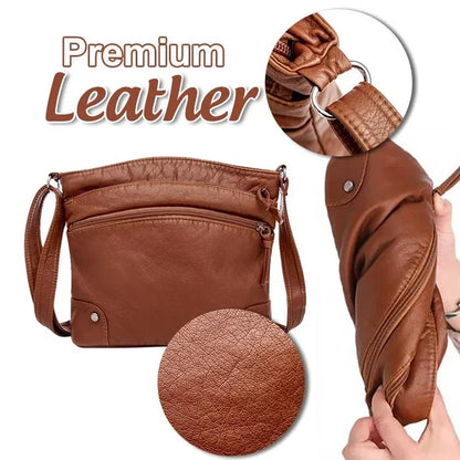 ✨Hot Sale 49% Off🌸Soft Leather Messenger Multi Pocket Large Capacity Shoulder Bag