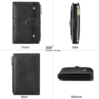 🔥Exclusive 2025 Luxury Sale✨Women's Premium RFID Leather Bifold Wallet(🩷Special Gift🩷Free)