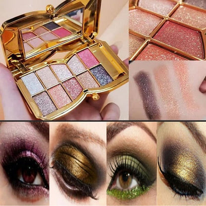 🔥Hot Sale - 49% off🔥✨10 colors glitter shimmer eyes shadow pallet