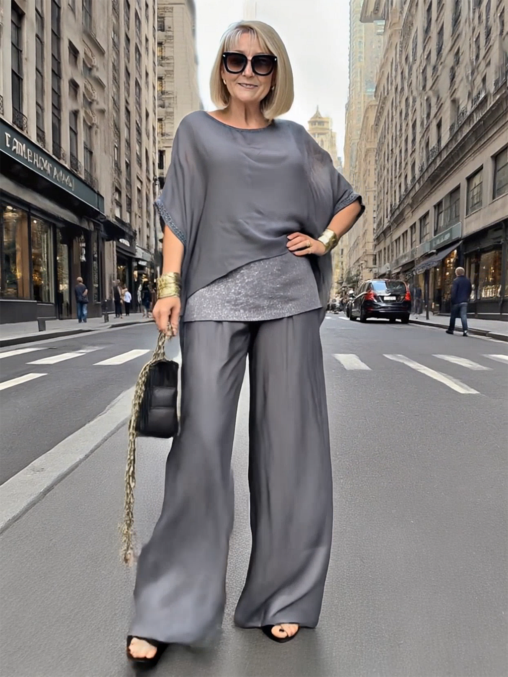 🔥50% OFF – Limited Time💥Summer Chiffon Sequins Women's Casual Fashion Leisure Suit