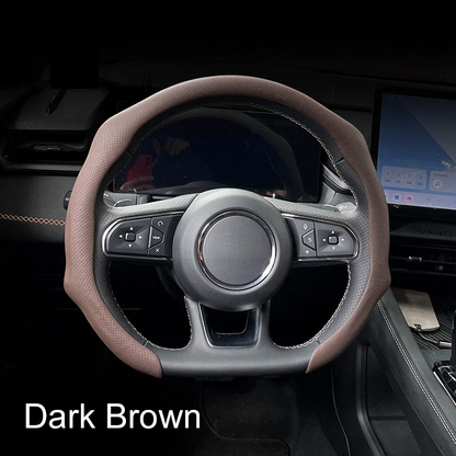 🏆 50K+ SOLD! – Almost Gone💥-✨ Nappa Leather car steering wheel cover