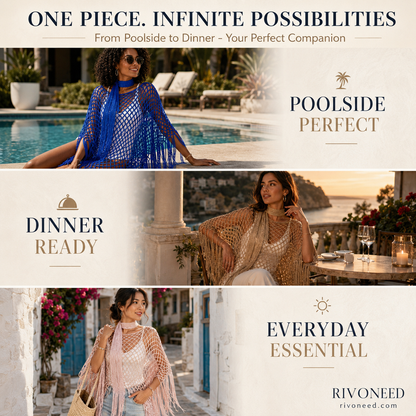🏆 Last Day Special Price 💐Summer Metallic Crochet Cover-Up – Lightweight, Flowy & Effortlessly Stylish summer outfit