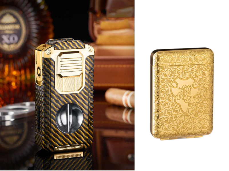 🎁New Year gifts🎊5-in-1 Refillable Cigar Torch Lighter with Cutter✨Buy 2, Free Shipping 🚚