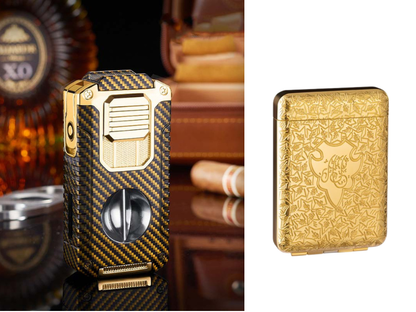 🎁New Year gifts🎊5-in-1 Refillable Cigar Torch Lighter with Cutter✨Buy 2, Free Shipping 🚚