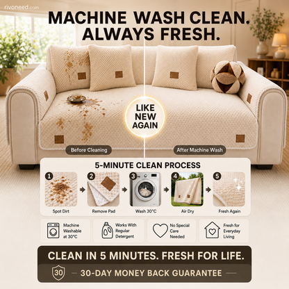 Thickened Non-Slip Sofa Cover – Ultra-Soft, Washable, Scratch-Resistant & Pet-Friendly, 4 Colours 🛋️✨
