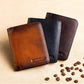 Minimalist RFID Blocking Leather Wallet for Men – Ultra-Thin, Genuine Top-Layer Cowhide, Short Design for Everyday Carry