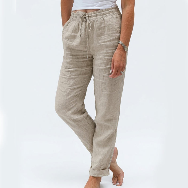 ⏳Limited-time 50% off🌸Women's Elastic Waist Cotton Linen Casual Pants