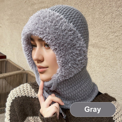 🔥Hot Sale 49% OFF🎁Women's Winter One-Piece Knitted Beanie Scarf Mask 4-in-1 Balaclava