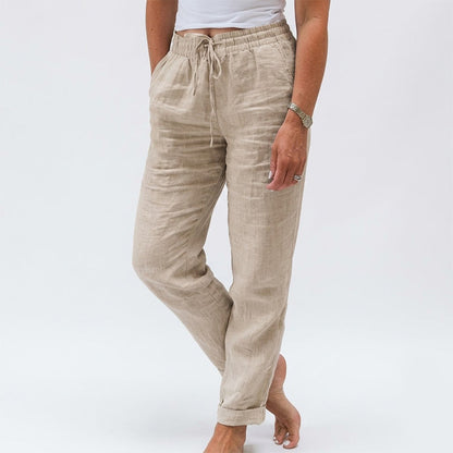 ⏳Limited-time 50% off🌸Women's Elastic Waist Cotton Linen Casual Pants