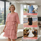 🎁 50% OFF! Women's Elegant Layered Ruffle Sleeve Dress – Effortless Style for Every Occasion 💃