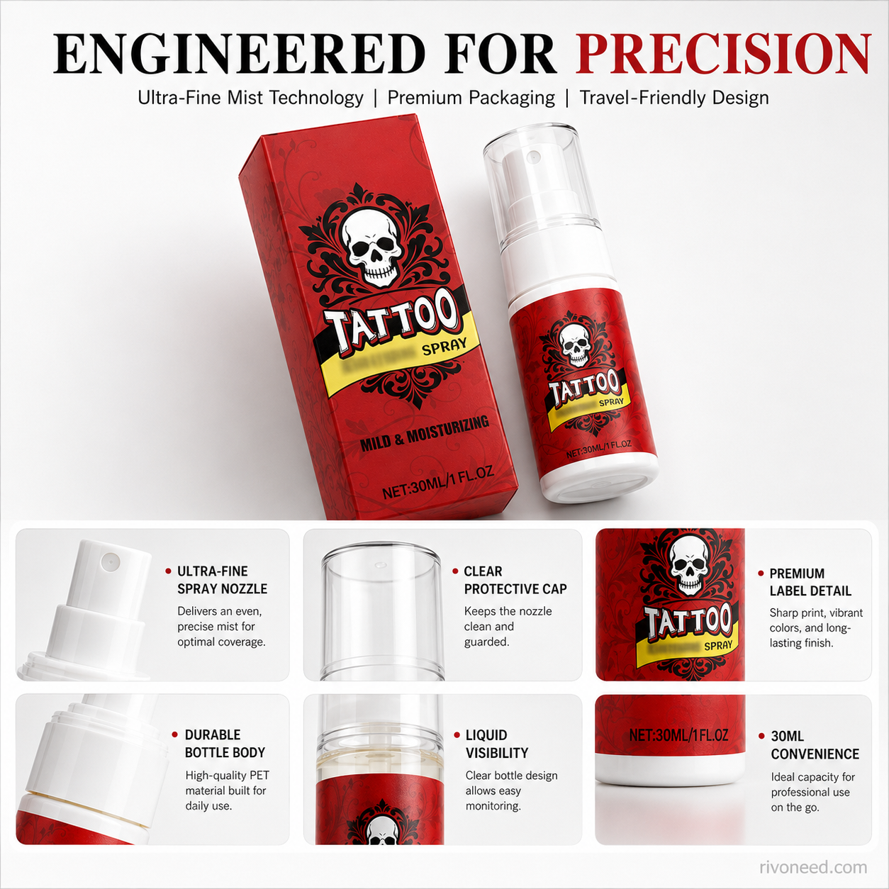 💪50% OFF | Tattoo Aftercare Moisturizing Spray 💧 Hydrating Mist for Vibrant & Healthy Ink
