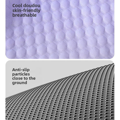 💖❄️Pet Cooling Mat for Dogs & Cats 🐾 Naturally Cool Ice-Silk Pad • Breathable, Washable & Soft 🐶🐱