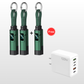 🔥HOT SALE50% OFF🔥🔌 4-in-1 charging cable with digital display & key ring – fast charging, kink-resistant & compact