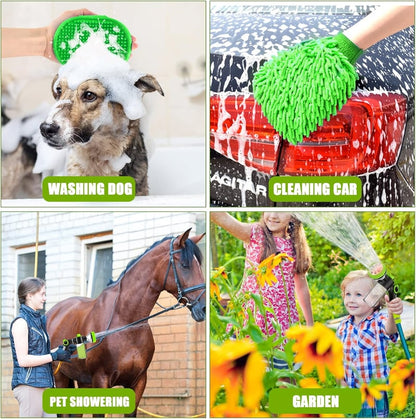 Pup Jet Dog Wash Hose Nozzle Foam Dog Horse Sprayer Wash Hose Attachment Soap Dispenser Sprayer Dog Bathing Sprayer