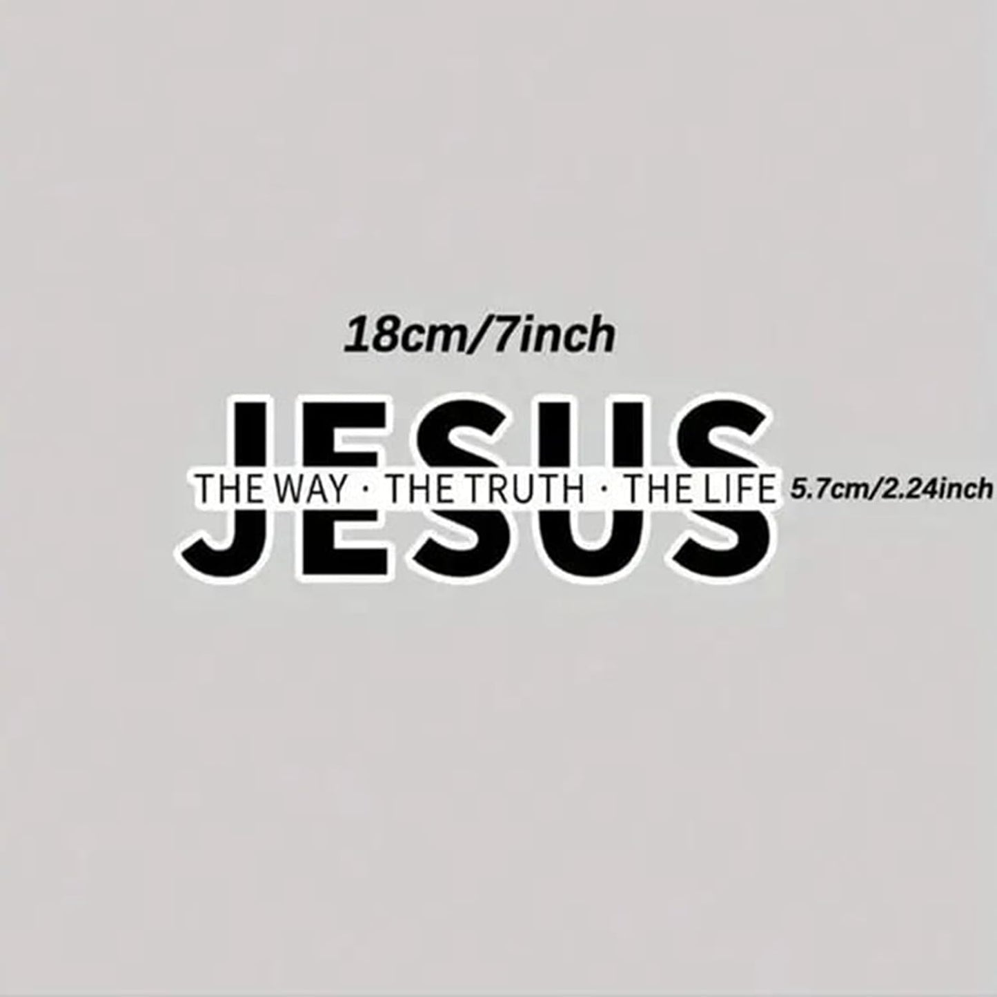 Jesus-The Way The Truth The Life Christian Vinyl Decal Car Sticker