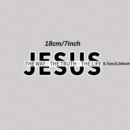 Jesus-The Way The Truth The Life Christian Vinyl Decal Car Sticker