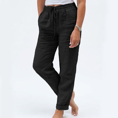 ⏳Limited-time 50% off🌸Women's Elastic Waist Cotton Linen Casual Pants