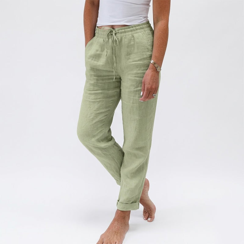 ⏳Limited-time 50% off🌸Women's Elastic Waist Cotton Linen Casual Pants