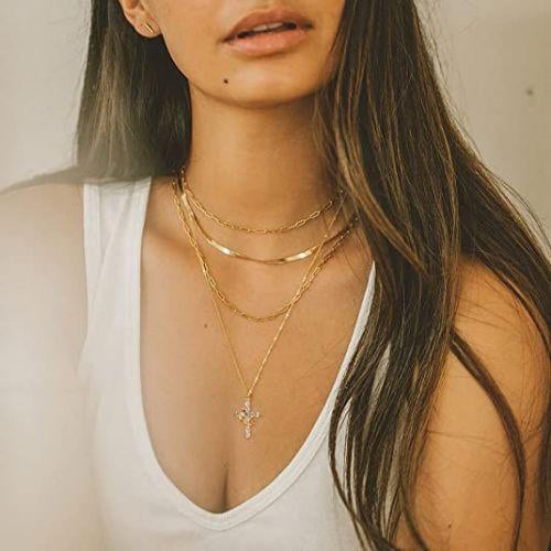 🎁2025 New Crown with Cross Pendant Necklace
