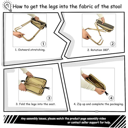 ✨Flash Sale 49% OFF - Foldable Backpack Stool